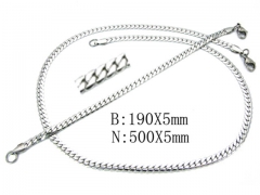 Wholesale Stainless Steel Bracelets & Necklaces Sets - HY70S0048ML