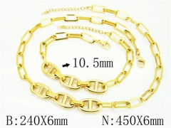 Wholesale Stainless Steel Bracelets & Necklaces Sets - HY62S0331HNW