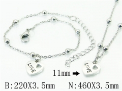 Wholesale Stainless Steel Bracelets & Necklaces Sets - HY91S1242HXX