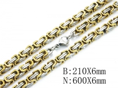 Wholesale Stainless Steel Bracelets & Necklaces Sets - HY40S0304IKL