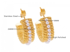 Stainless Steel Jewelry Wholesale - Stainless Steel Earrings - HY0076E0049