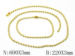 Wholesale Stainless Steel Bracelets & Necklaces Sets - HH01N154