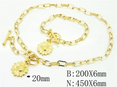 Wholesale Stainless Steel Bracelets & Necklaces Sets - HY62S0314HMQ