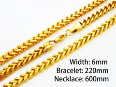 Wholesale Stainless Steel Bracelets & Necklaces Sets - HY40S0019J70