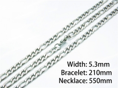 Wholesale Stainless Steel Bracelets & Necklaces Sets - HY62S0287JL