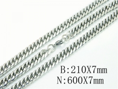 Wholesale Stainless Steel Bracelets & Necklaces Sets - HY61S0556NL