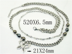 Stainless Steel Jewelry Wholesale - Stainless Steel Necklaces - HY72N0077ILD