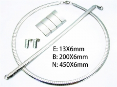 Wholesale Stainless Steel Bracelets & Necklaces Sets - HY61S0332PO