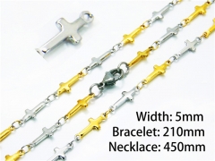 Wholesale Stainless Steel Bracelets & Necklaces Sets - HY39S0660MLU