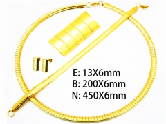 Wholesale Stainless Steel Bracelets & Necklaces Sets - HY61S0334HLZ