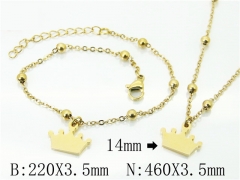 Wholesale Stainless Steel Bracelets & Necklaces Sets - HY91S1209HIF