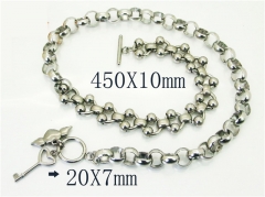 Stainless Steel Jewelry Wholesale - Stainless Steel Necklaces - HY21N0208HNE