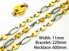 Wholesale Stainless Steel Bracelets & Necklaces Sets - HY55S0554IIG