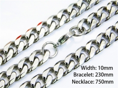 Wholesale Stainless Steel Bracelets & Necklaces Sets - HY40S0160JHZ