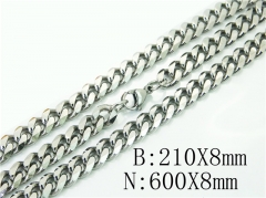 Wholesale Stainless Steel Bracelets & Necklaces Sets - HY61S0568OW