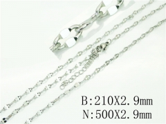 Wholesale Stainless Steel Bracelets & Necklaces Sets - HY70S0511ILT