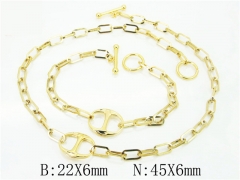 Wholesale Stainless Steel Bracelets & Necklaces Sets - HY62S0316HMZ