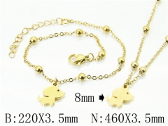 Wholesale Stainless Steel Bracelets & Necklaces Sets - HY91S1214HIW