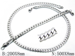 Wholesale Stainless Steel Bracelets & Necklaces Sets - HY70S0042PL