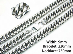 Wholesale Stainless Steel Bracelets & Necklaces Sets - HY40S0270JSS