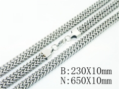 Wholesale Stainless Steel Bracelets & Necklaces Sets - HY61S0628JIS