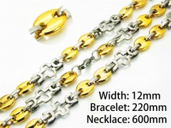 Wholesale Stainless Steel Bracelets & Necklaces Sets - HY55S0552IIF