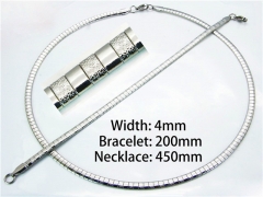 Wholesale Stainless Steel Bracelets & Necklaces Sets - HY40S0201OQ