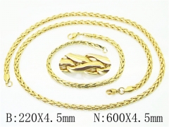 Wholesale Stainless Steel Bracelets & Necklaces Sets - HY61S0639HLD