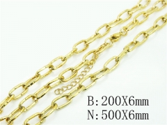Wholesale Stainless Steel Bracelets & Necklaces Sets - HY70S0611PQ