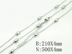 Wholesale Stainless Steel Bracelets & Necklaces Sets - HY70S0515JL