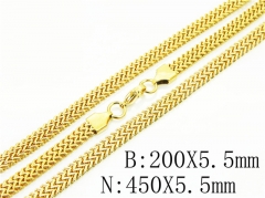 Wholesale Stainless Steel Bracelets & Necklaces Sets - HY40S0464HPE