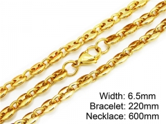 Wholesale Stainless Steel Bracelets & Necklaces Sets - HY55S0252IRC