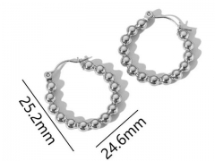 Stainless Steel Jewelry Wholesale - Stainless Steel Earrings - HY0158E0100