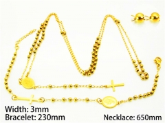 Wholesale Stainless Steel Bracelets & Necklaces Sets - HY40S0264HI5