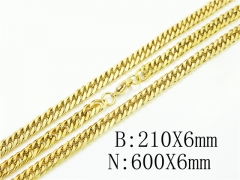 Wholesale Stainless Steel Bracelets & Necklaces Sets - HY61S0575HHR