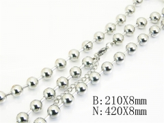 Wholesale Stainless Steel Bracelets & Necklaces Sets - HY70S0627NL