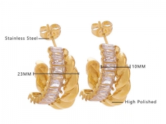 Stainless Steel Jewelry Wholesale - Stainless Steel Earrings - HY0076E0052