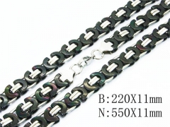 Wholesale Stainless Steel Bracelets & Necklaces Sets - HY40S0294JHS