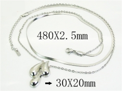 Stainless Steel Jewelry Wholesale - Stainless Steel Necklaces - HY30N0159HEE