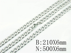 Wholesale Stainless Steel Bracelets & Necklaces Sets - HY40S0485NL