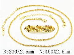 Wholesale Stainless Steel Bracelets & Necklaces Sets - HY40S0462HZO