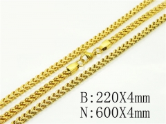 Wholesale Stainless Steel Bracelets & Necklaces Sets - HY40S0541IEE