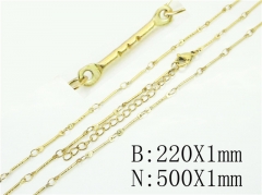 Wholesale Stainless Steel Bracelets & Necklaces Sets - HY70S0543CNL