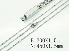 Wholesale Stainless Steel Bracelets & Necklaces Sets - HY70S0518JL