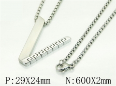 Stainless Steel Jewelry Wholesale - Stainless Steel Necklaces - HY41N0241HGG