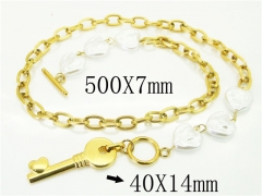 Stainless Steel Jewelry Wholesale - Stainless Steel Necklaces - HY21N0171HOW