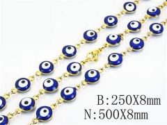 Wholesale Stainless Steel Bracelets & Necklaces Sets - HY61S0465HKS