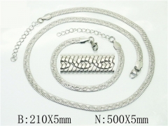 Wholesale Stainless Steel Bracelets & Necklaces Sets - HY40S0525OLD