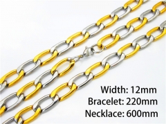 Wholesale Stainless Steel Bracelets & Necklaces Sets - HY40S0014J00