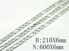 Wholesale Stainless Steel Bracelets & Necklaces Sets - HY40S0468OL
